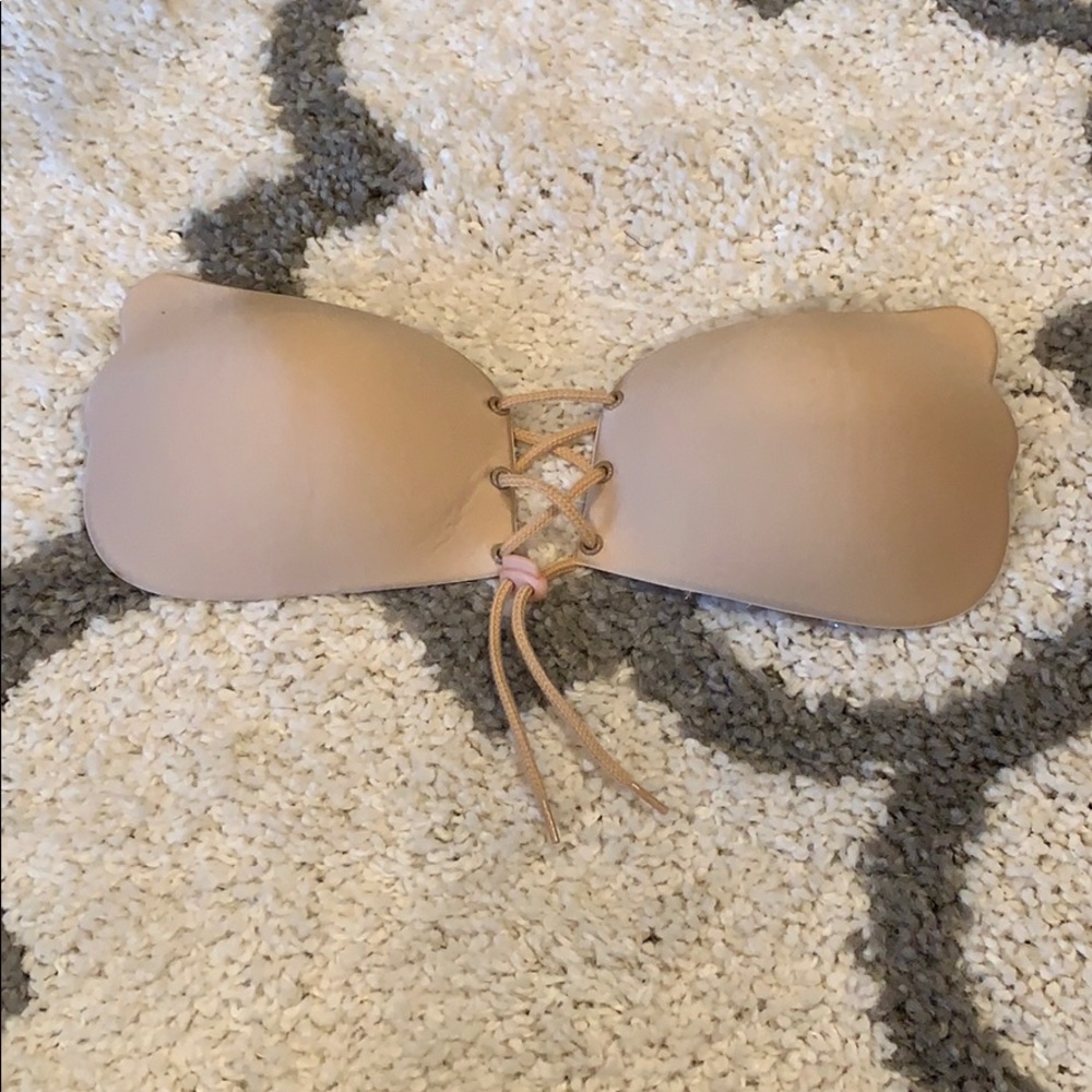 Strapless stick on bra